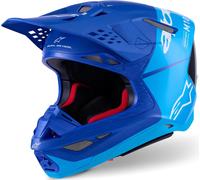 Alpinestars Casque tout-terrain Supertech S-M10 Flood ECE22.06 Bleu S