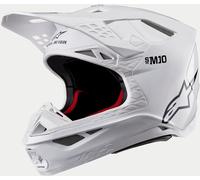 Alpinestars Casque Cross Supertech S-M10 ECE22.06 Solid – XS Blanc