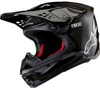 Alpinestars Supertech S-M10 Solid 2024 Casque de motocross, noir, taille 2XL