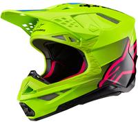 Alpinestars Supertech S-M10 Unite 2024 Casque de motocross, Vert/Noir, Taille S (55/56)