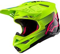 Alpinestars Supertech S-M10 Unite, casque de motocross L Jaune Néon/Noir/Fuchsia Jaune Néon/Noir/Fuchsia