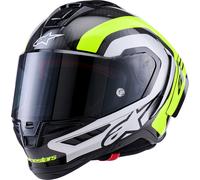 Alpinestars Supertech S-R10 Arius, casque intégral XL Carbone/Blanc/Jaune Néon Carbone/Blanc/Jaune Néon