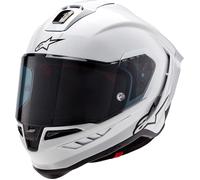 Alpinestars Supertech S-R10 Solid, casque intégral M Blanc/Noir Mat Blanc/Noir Mat