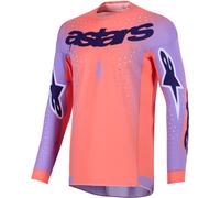 Alpinestars Supertech Scenz Maillot de motocross, rouge-pourpre, taille L pour homme