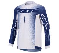 alpinestars Supertech Scenz Maillot MX Blanc/Bleu 2XL homme