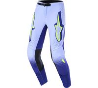 Alpinestars Supertech Scenz Pantalons de motocross, pourpre-jaune, taille 34 pour homme