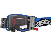 Alpinestars Supertech Stream Roll-Off Lunettes de motocross, noir-bleu pour homme