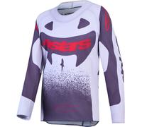 Alpinestars Supertech Swan Maillot de motocross jeunesse, Taille 2XL