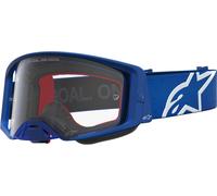Alpinestars Supertech Vesta Lunettes de motocross, bleu/blanc, Taille unique