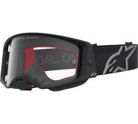 Alpinestars Supertech Vesta Lunettes de motocross, Noir/Argent, Taille unique