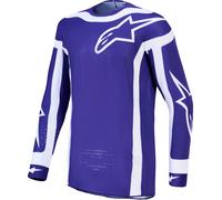 Alpinestars Supertech Vesta Maillot Motocross, bleu/blanc, Taille XL