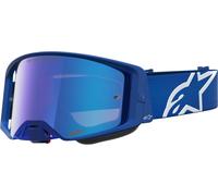 Alpinestars Supertech Vesta Mirror Lunettes de motocross, bleu/blanc, Taille unique