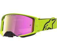 Alpinestars Supertech Vesta Mirror Lunettes de motocross, Jaune/noir néon, Taille unique