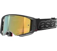 Alpinestars Supertech Vision Vista Lunettes de motocross, Noir/Or