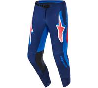 Alpinestars Supertech Vista Pantalons de motocross, bleu foncé/bleu, Taille 30
