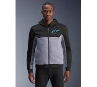 Alpinestars Sweat À Capuche Sport Chrome V2 Black Gray Heather Turquoise