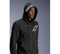 Alpinestars Sweat À Capuche Sport Chrome V2 Black White, Taille: XXL