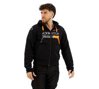 Alpinestars Sweat à capuche moto Chrome Ignition – Noir/Rouge – L