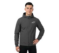 Alpinestars Sweat à capuche moto Radium Tech zippé Noir/Blanc L Homme