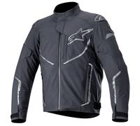 Alpinestars T-Fuse Sport Veste textile de moto imperméable à l'eau, noir-gris, taille S pour homme