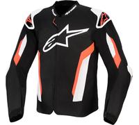 Alpinestars T-GP Air Veste textile de moto perforée, Noir/Rouge/Blanc, Taille S