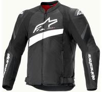 Alpinestars T-GP Plus R V4 Airflow veste textile de moto perforée, noir-blanc, taille S pour homme