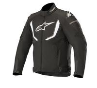 Alpinestars T-GP R v2 Veste textile de moto imperméable, Noir/Blanc, Taille S