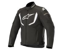 Alpinestars T-GP R v2 Veste textile de moto imperméable, noir-blanc, taille XL pour homme