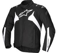 Alpinestars T-Jaws V4 Veste textile de moto imperméable, noir-blanc, taille M pour homme