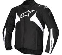 Alpinestars T-Jaws V4 Veste textile de moto imperméable, noir-blanc, taille XL pour homme