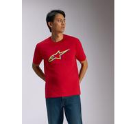 Alpinestars T-Shirt Ageless Shadow CSF Red Yellow, Taille: M
