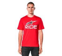 Alpinestars T-Shirt Ride 4.0 CSF Red White Black, Taille: XL