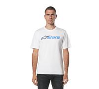 Alpinestars T-shirt SS en coton pour hommes ~ Blaze CSF blanc bleu