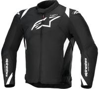 Alpinestars T-SP 1 V2 Veste textile de moto imperméable, Noir/Blanc, Taille XXL