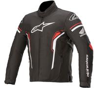 Alpinestars T-SP-1 Veste textile de moto imperméable à l’eau, noir-blanc-rouge, taille 2XL pour homme