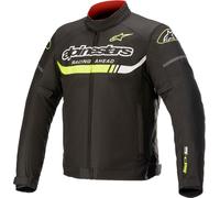 Alpinestars T-SP S Ignition Veste textile de moto imperméable à l’eau, noir/jaune, Taille XXL