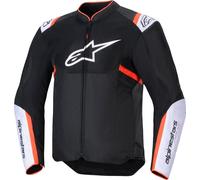 Alpinestars T-Sps Air V2 Blouson textile de moto, Noir/Blanc/Rouge, Taille L