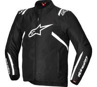 Alpinestars T-SPS V2 Blouson textile de moto imperméable, noir-blanc, taille L pour homme