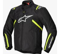 Alpinestars T-SPS V2 Blouson textile de moto imperméable, noir-jaune, taille 4XL pour homme