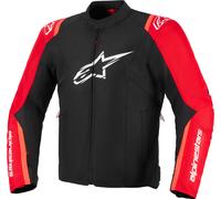 Alpinestars T-SPS V2 Blouson textile de moto imperméable, noir-rouge, taille M pour homme