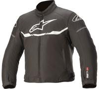 Alpinestars T-SPS Veste textile de moto imperméable à l’eau d’enfants, Noir/Blanc, Taille 120 cm