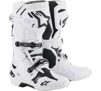 Alpinestars Bottes de motocross Tech-10 Blanc Taille 42 Homme