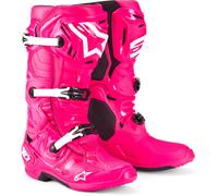 Alpinestars Tech 10 Bottes motocross, rose, taille 45 46 pour homme