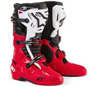 Alpinestars Tech 10 Enduro, bottes 10 US Rouge Clair/Noir/Blanc Rouge Clair/Noir/Blanc