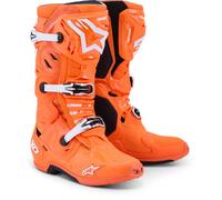 Alpinestars Bottes motocross Tech 10 Supervented Orange néon/Noir/Blanc Taille 10 US