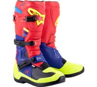 Alpinestars Tech 3, bottes 16 US Rouge/Bleu Foncé/Jaune Néon Rouge/Bleu Foncé/Jaune Néon