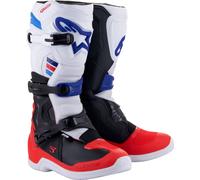 Alpinestars Tech 3 S23, bottes 11 US Blanc/Rouge/Bleu Foncé Blanc/Rouge/Bleu Foncé