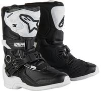 Alpinestars Tech 3S Bottes de motocross pour enfants, Blanc/Noir, Taille 28