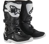 Alpinestars Tech 3S Bottes de motocross pour jeunes, noir-blanc, taille 42