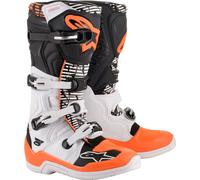 Alpinestars Tech 5, bottes 15 US Blanc/Noir/Orange Néon Blanc/Noir/Orange Néon